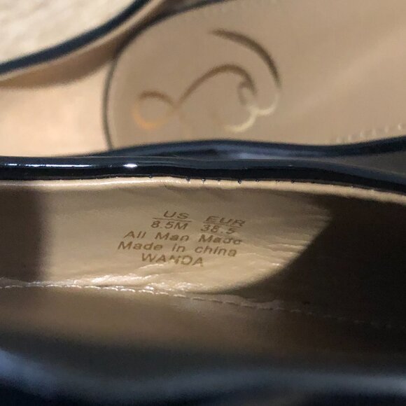 Sam Edelman Wanda Womens Size 8.5M Black Patent Leather Pointed Toe Flats - Picture 11 of 11